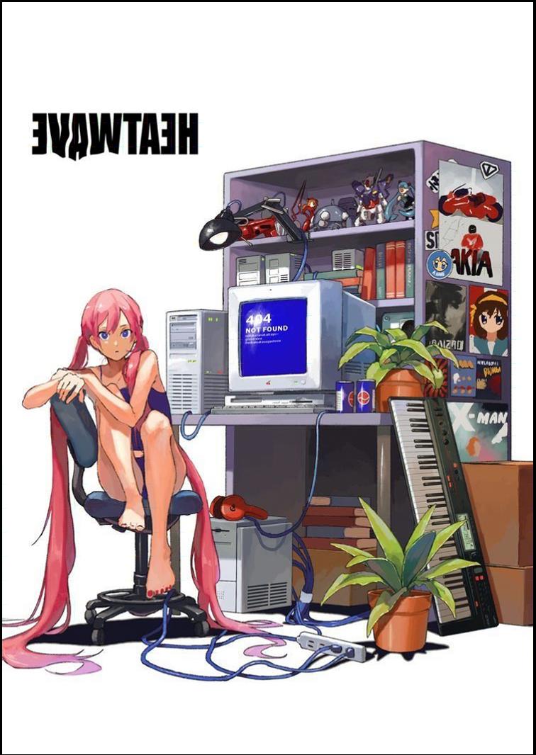 a woman is sitting on a tv and a tv monitor