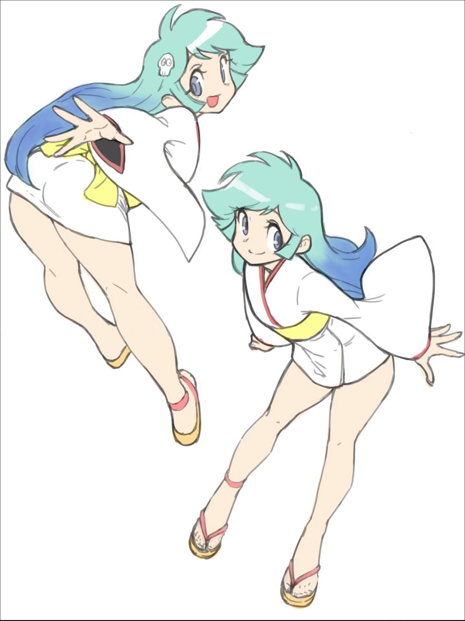 a painting of a woman holding a white and blue striped tennis racket