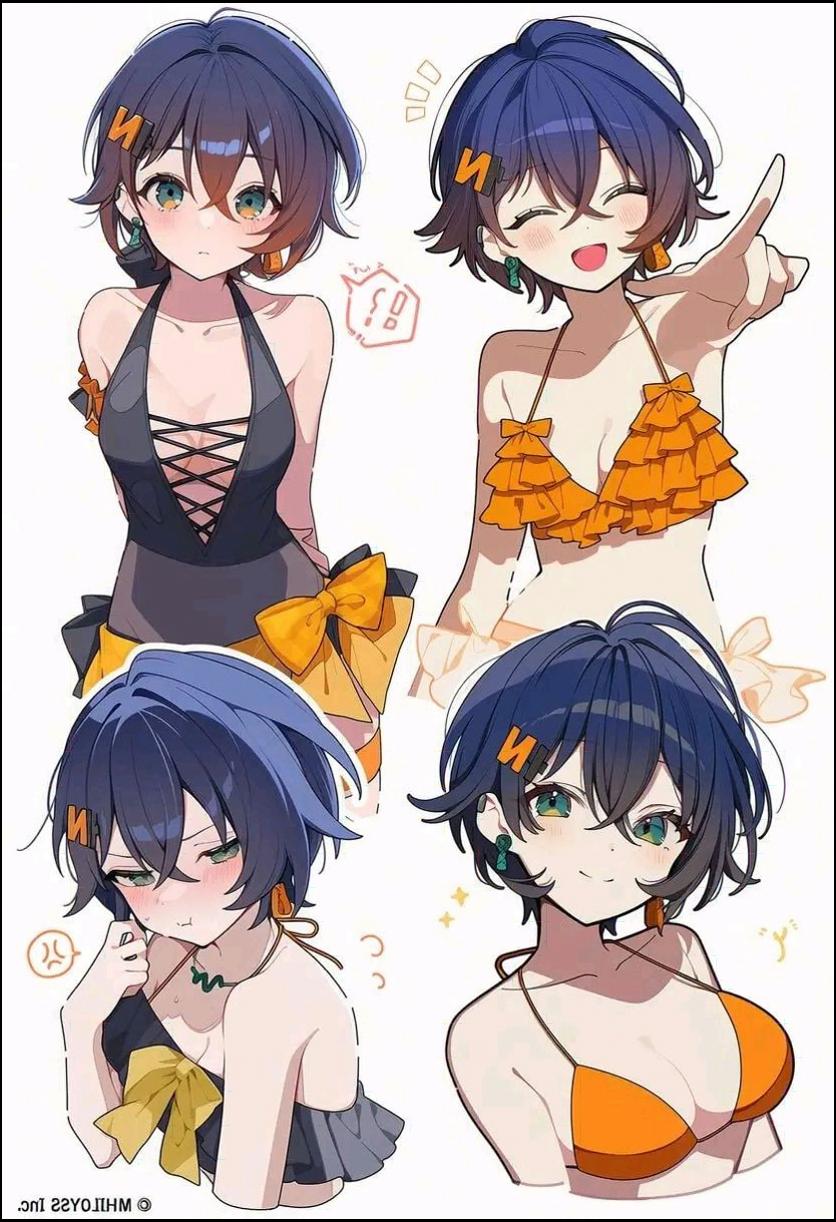 a woman with a cat on her head