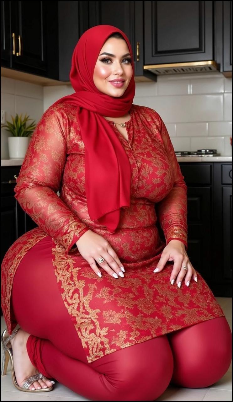 a woman dressed in a red dress and red boots