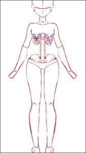 a painting of a small child with a large flower