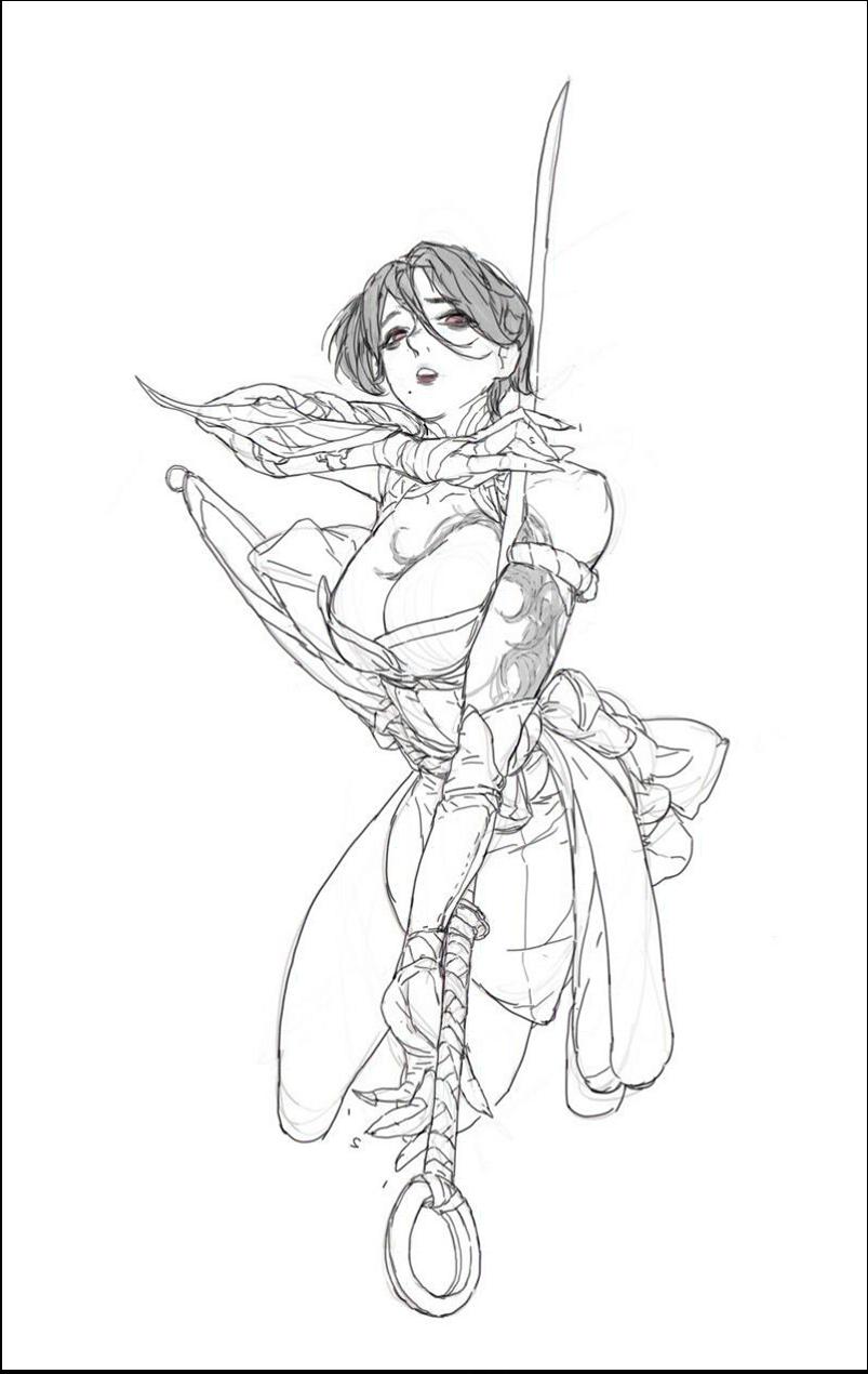 a painting of a bird on a stick