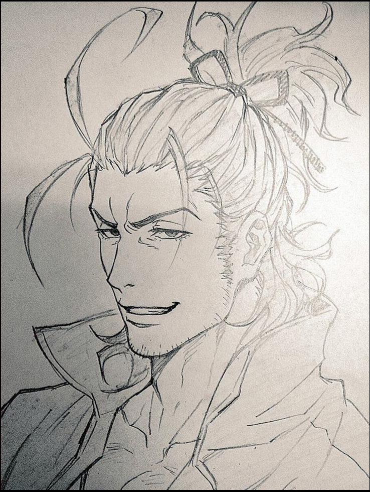 a painting of a person holding a bird