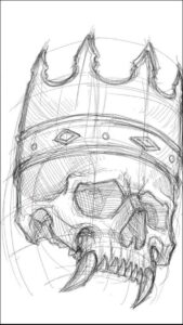 a painting of a man with a bird on his back