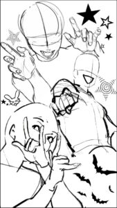 a painting of a woman with a kite