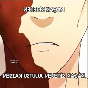 a painting of a man with a cat on his head