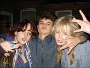 a man and woman are standing together