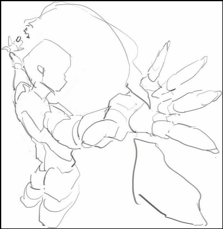 a painting of a person holding a large bird