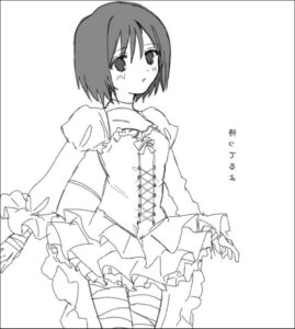 a painting of a woman in a suit