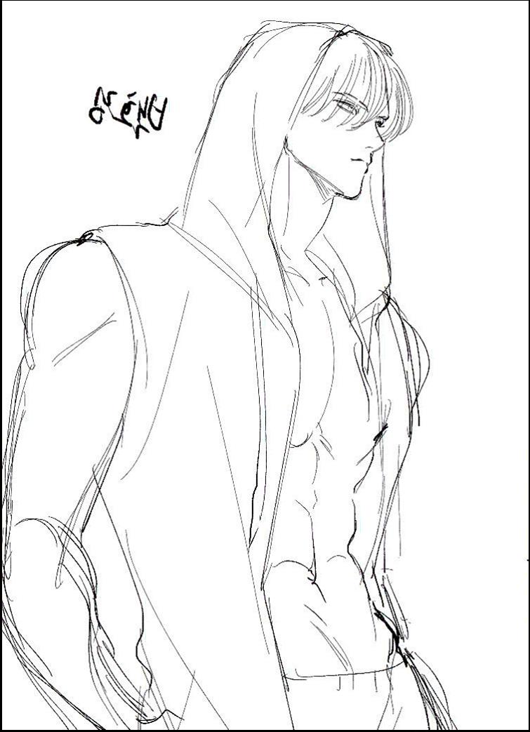 a painting of a person with a sword