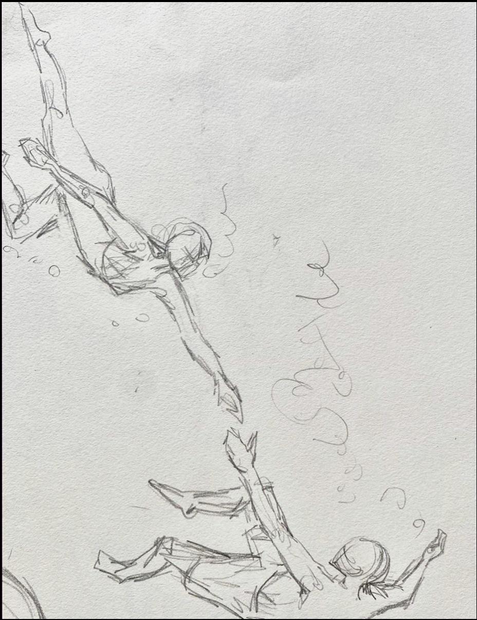 a painting of a group of small white birds on a beach