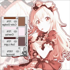 a sign with a picture of a woman and a bear