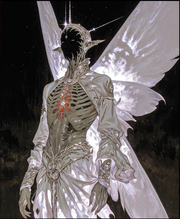 a statue of a man in a suit and a mask