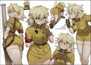 a collage of photos of a woman dressed in a costume