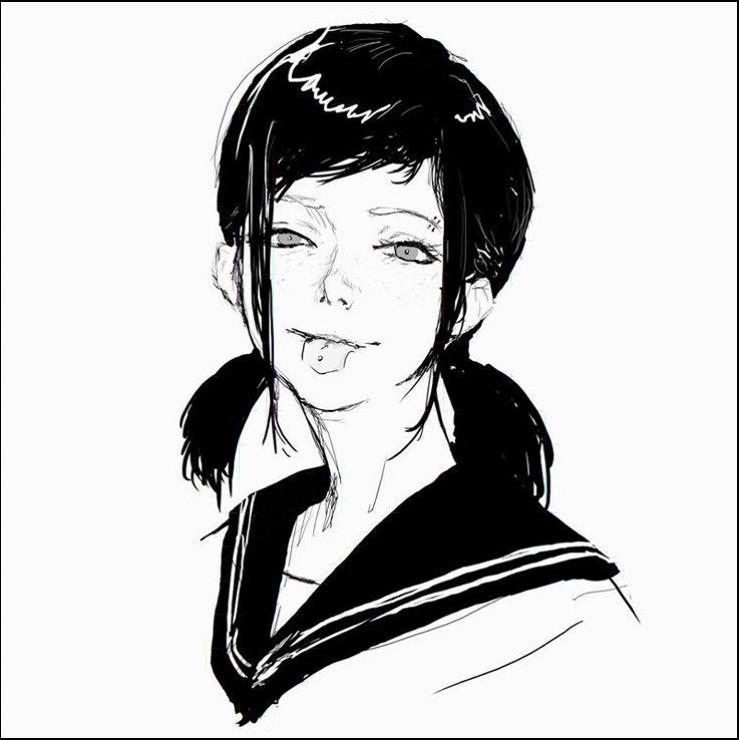 a man with a tie and a picture of a cat