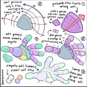 a painting of a woman holding a bird on a blue background