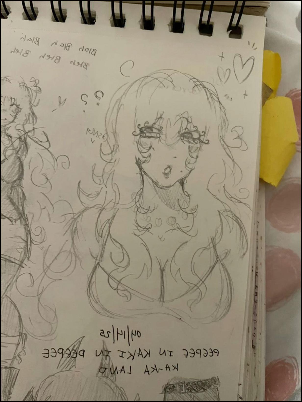 a painting of a man with a picture of a dog on it