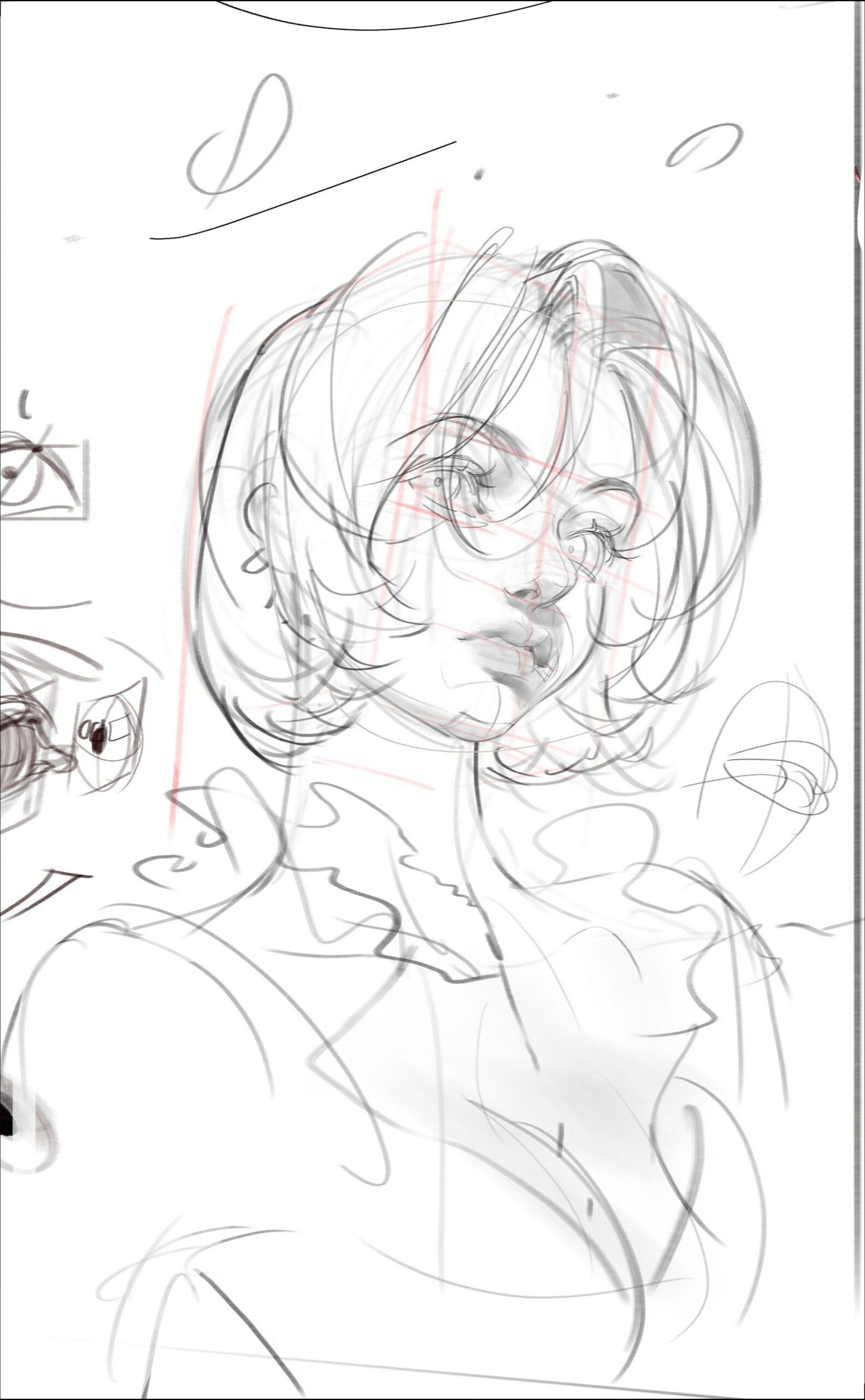 a painting of a man with a large white bird on his head