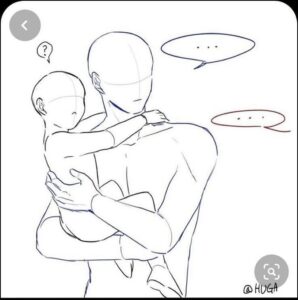 a painting of a man with a black and white striped shirt