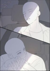 a photo taken of a man with a white hat