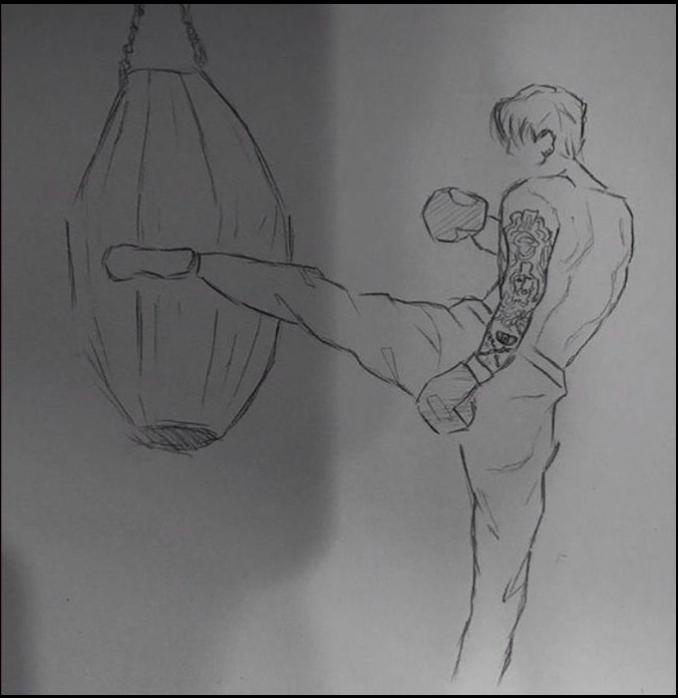 a painting of a painting of a bird on a glass