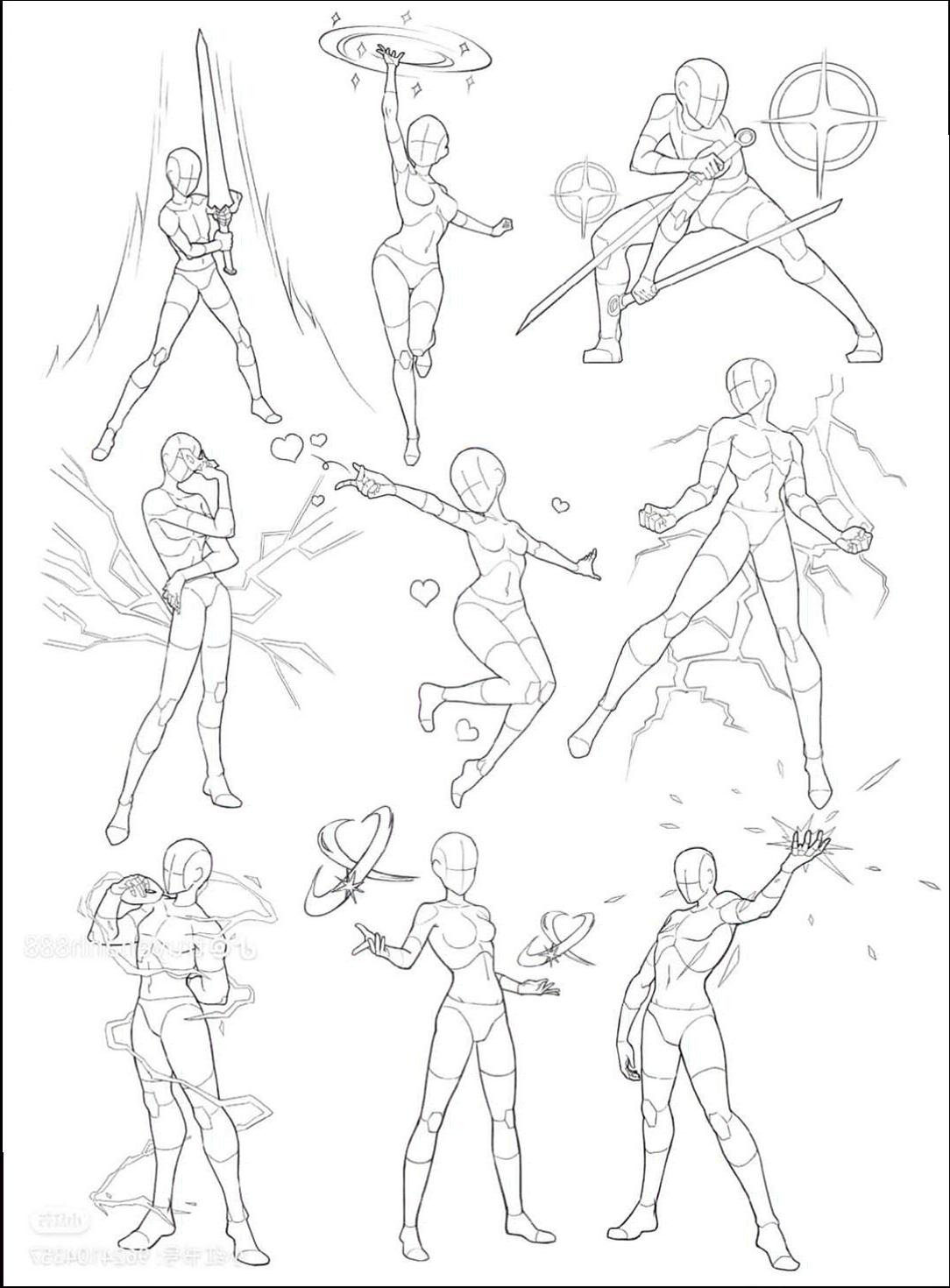 a painting of a group of trees with a couple of birds flying