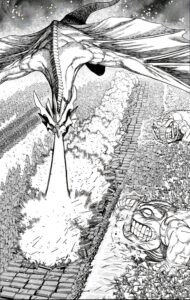 a blurry photo of a snowy street