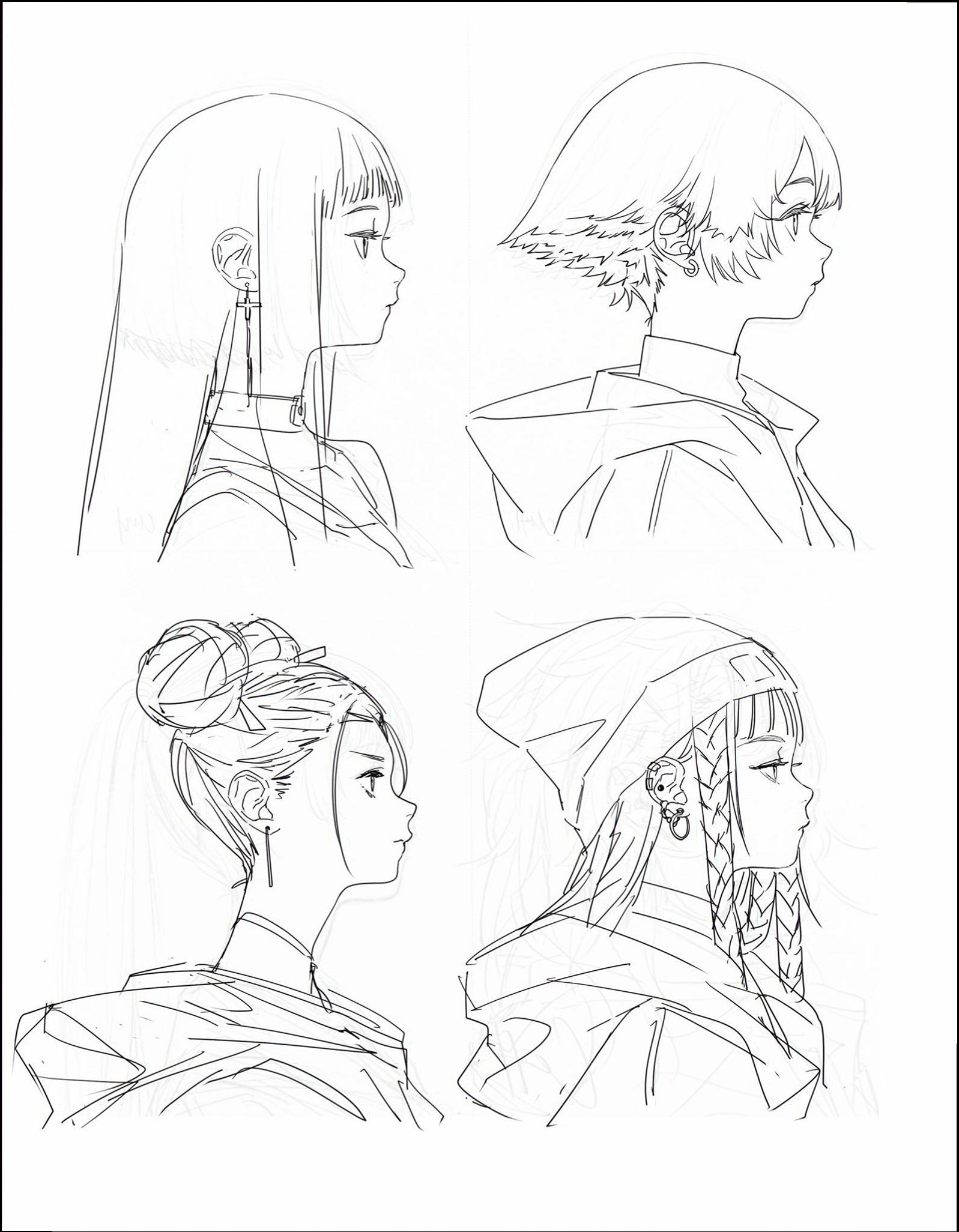 a painting of a person on a wall