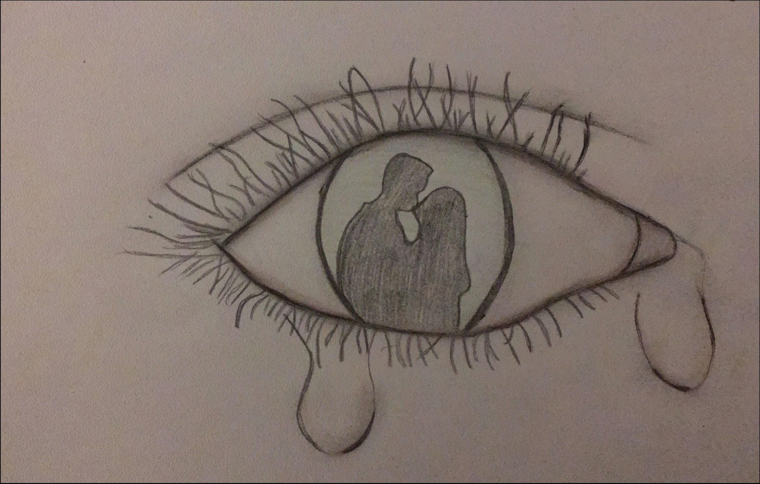 a painting of a bird with a bow on it