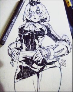 a painting of a baseball player with a bat