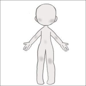 a painting of a woman in a black dress