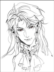 a painting of a woman with a flower in her hair