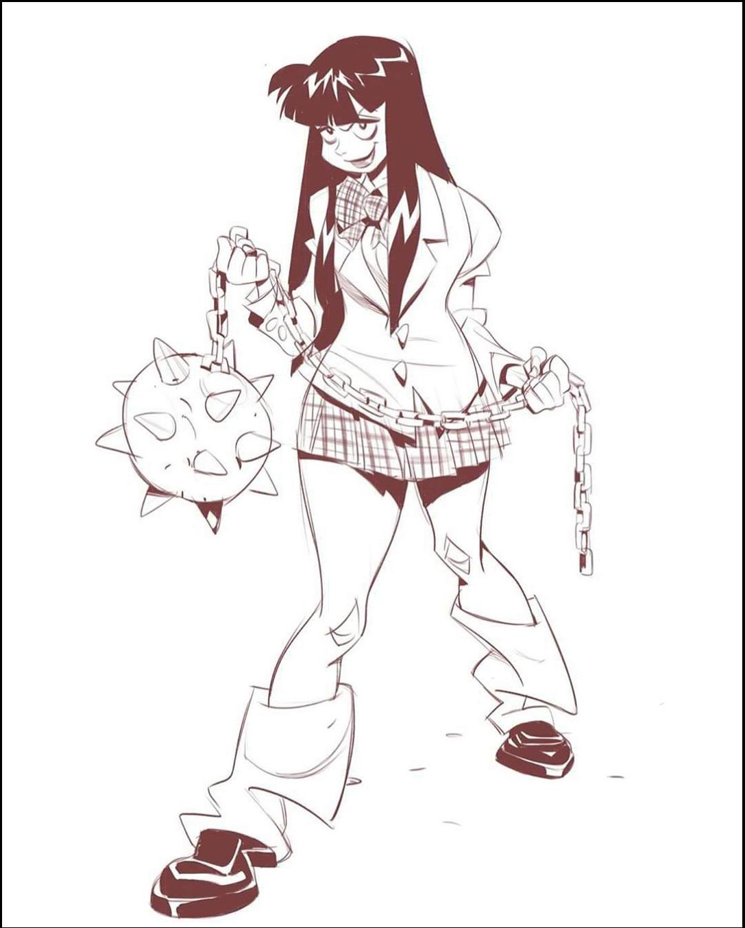 a painting of a man sitting on a bench