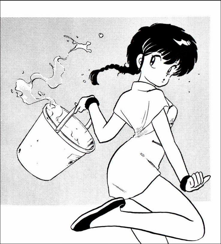 a painting of a man with a black and white striped shirt