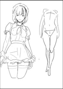 a painting of a woman holding a white and black teddy bear