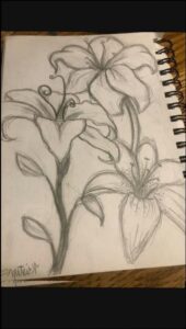 a painting of a painting of a tree