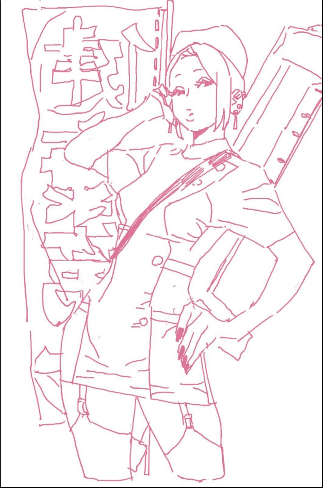 a painting of a man in a suit on a painting