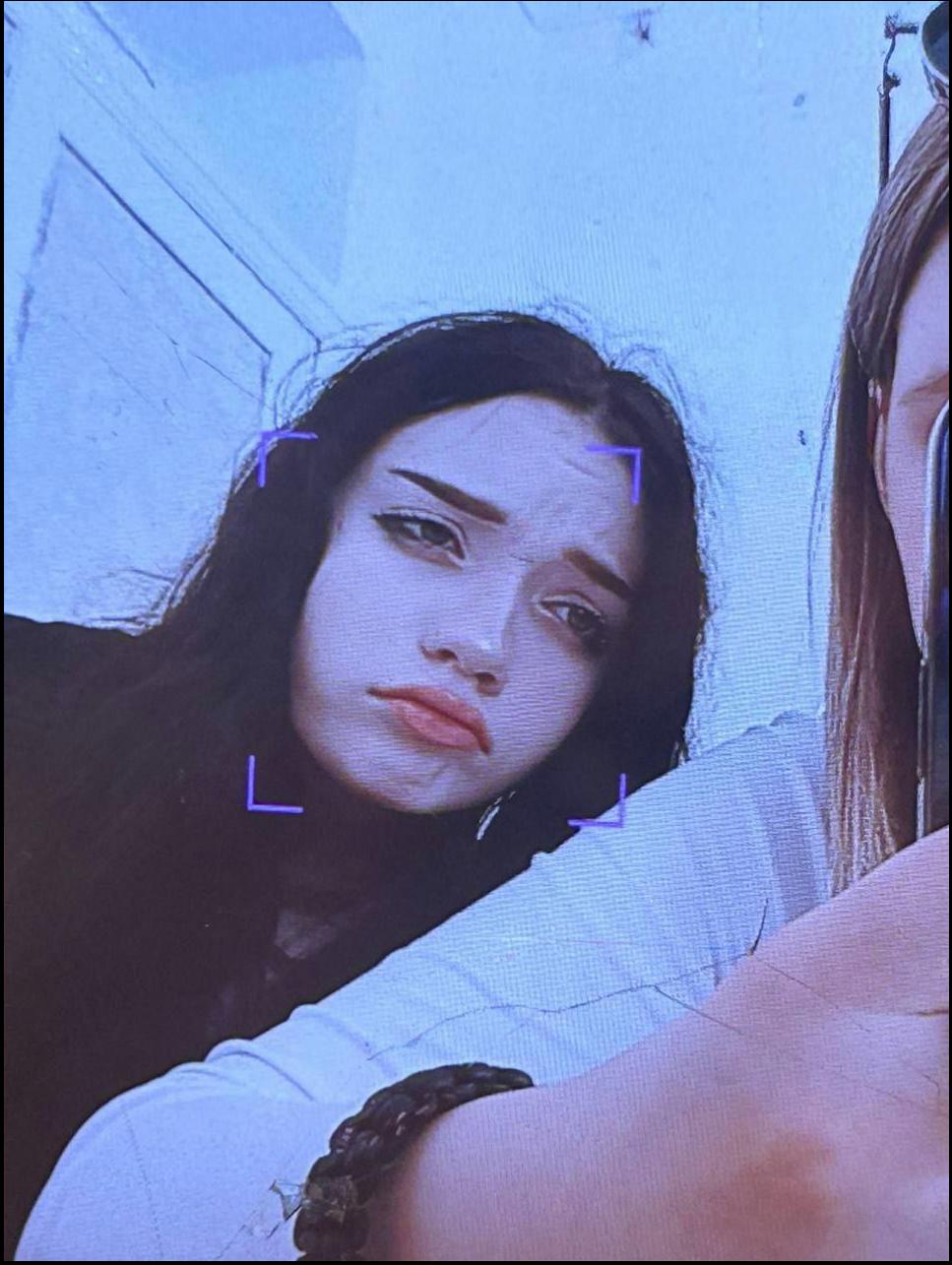 a woman is laying in the snow with a cat