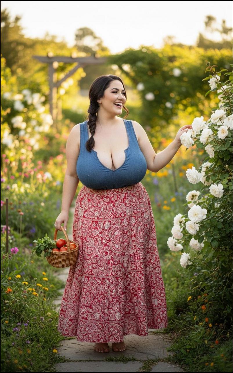 a woman in a pink dress holding a pink flower