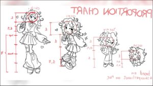 a sign that has a bunch of different colored items on it