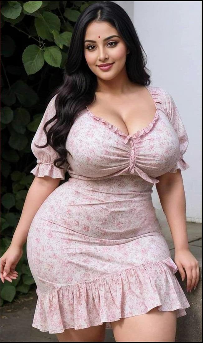 a woman in a pink dress standing next to a wall