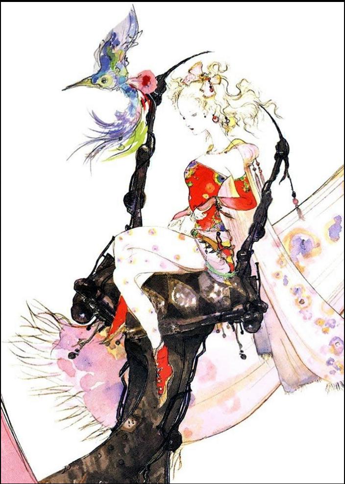 a woman with a flower in her hair