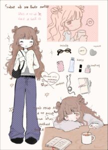 a woman is posing with a picture of a penguin