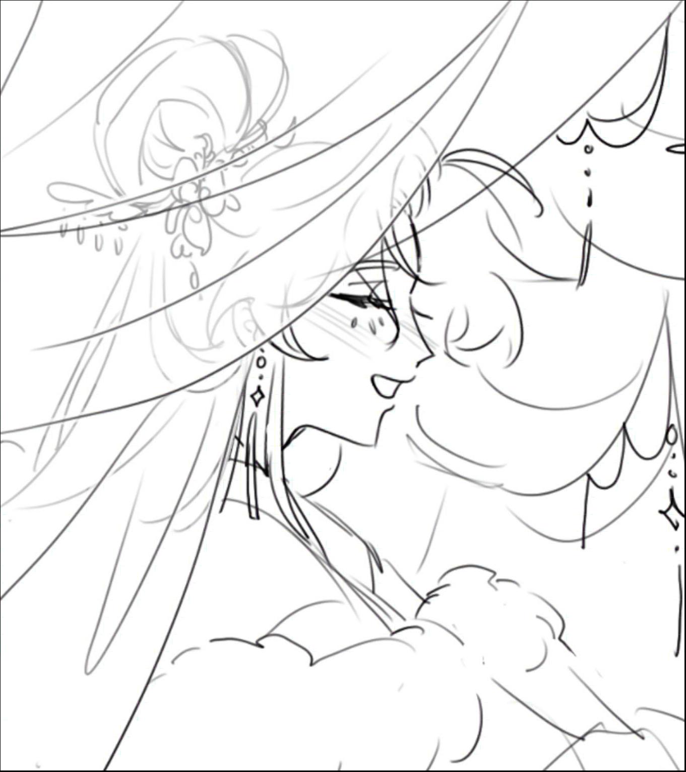 a painting of a man on a white and blue striped bench