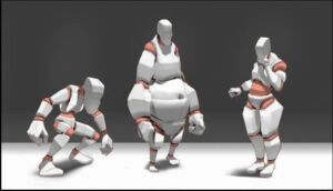 two stuffed animals are dressed up in costumes