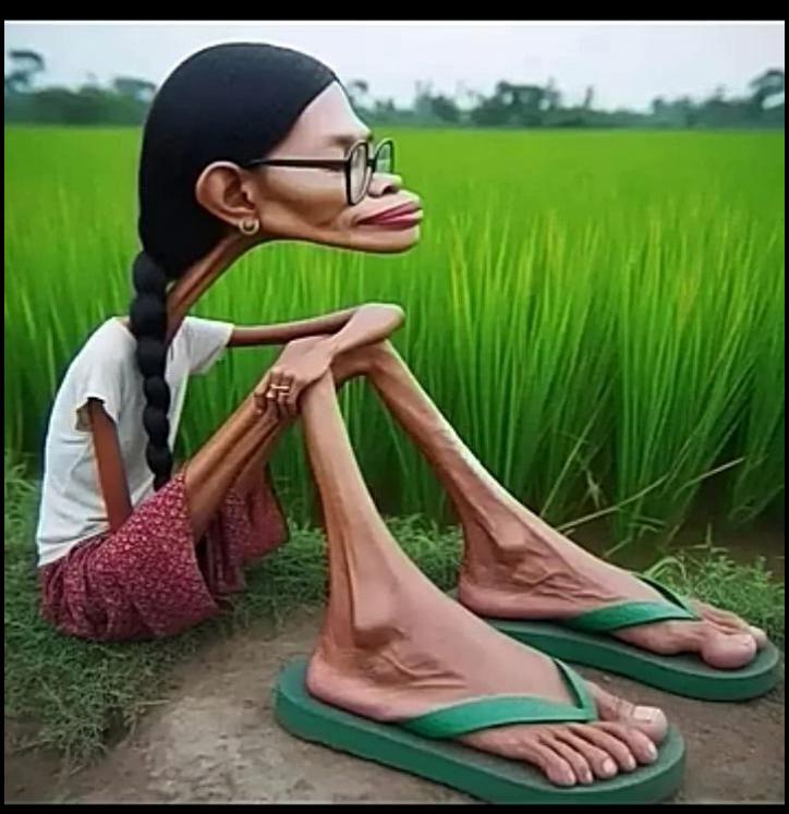 a woman is kneeling down to pet a small animal