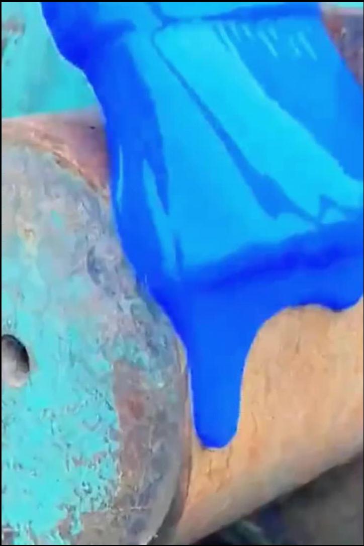 a blue and white blue and yellow water bottle