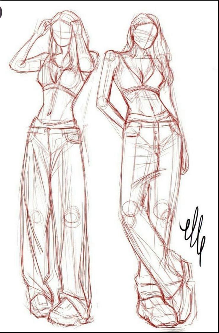 two photographs of a painting of a woman in a black dress