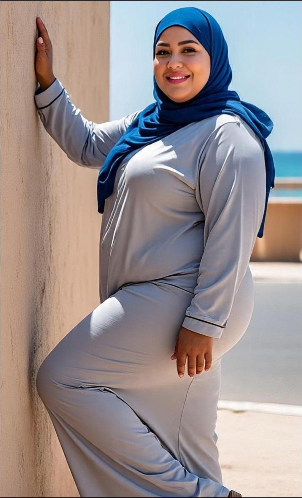 a woman wearing a blue shirt and blue jeans