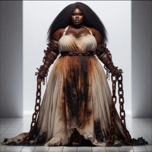 a statue of a man with a bear head